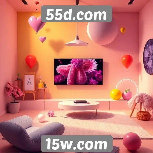Tendências de design no site de jogos 55d.com